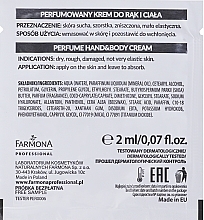 Parfümierte Hand- und Körpercreme - Farmona Professional Perfume Hand&Body Cream (Probe)  — Bild N2