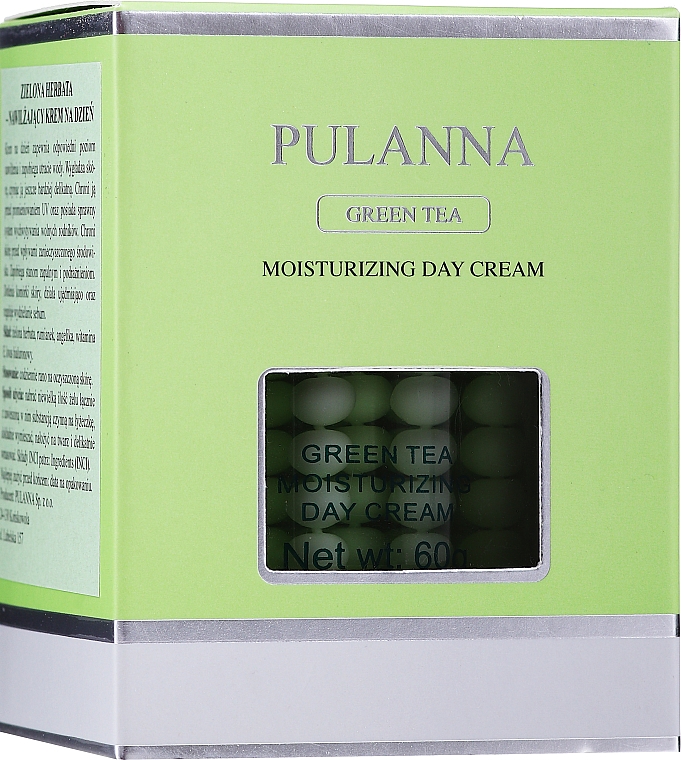 Feuchtigkeitsspendende und schützende Tagescreme für das Gesicht mit grünem Tee - Pulanna Green Tea Moisturizing Day Cream — Bild N2