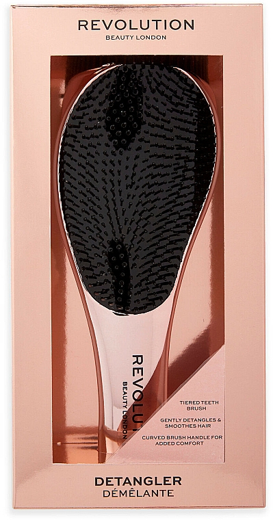 Entwirrbürste rosa-gold - Makeup Revolution Detangle Me! Rose Gold Detangling Hair Brush — Bild N2
