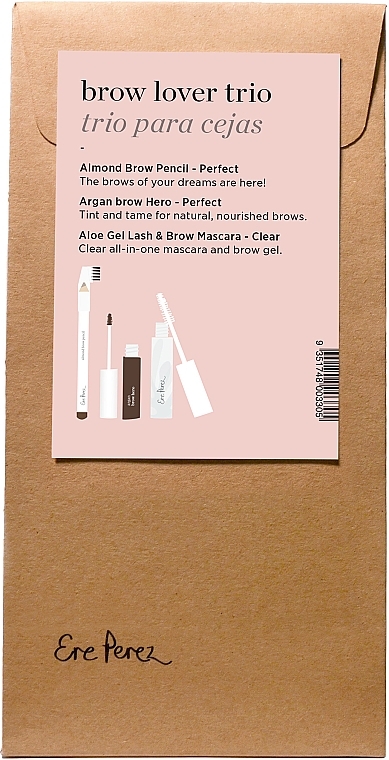 Set - Ere Perez Brow Lover Trio (Augenbrauenstift/1,1 g + Augenbrauengel/3,5 ml +  Augenbrauengel/10 ml) — Bild N1