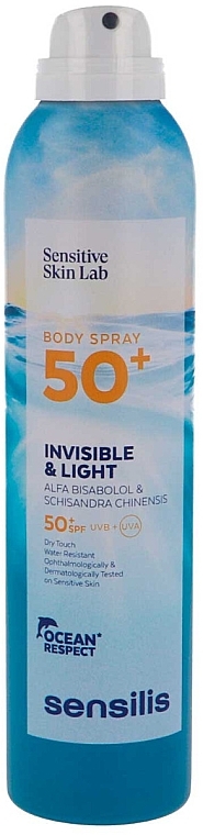 Sonnenschutzspray für den Körper - Sensilis Invisible & Light Body Spray SPF50+ — Bild N1