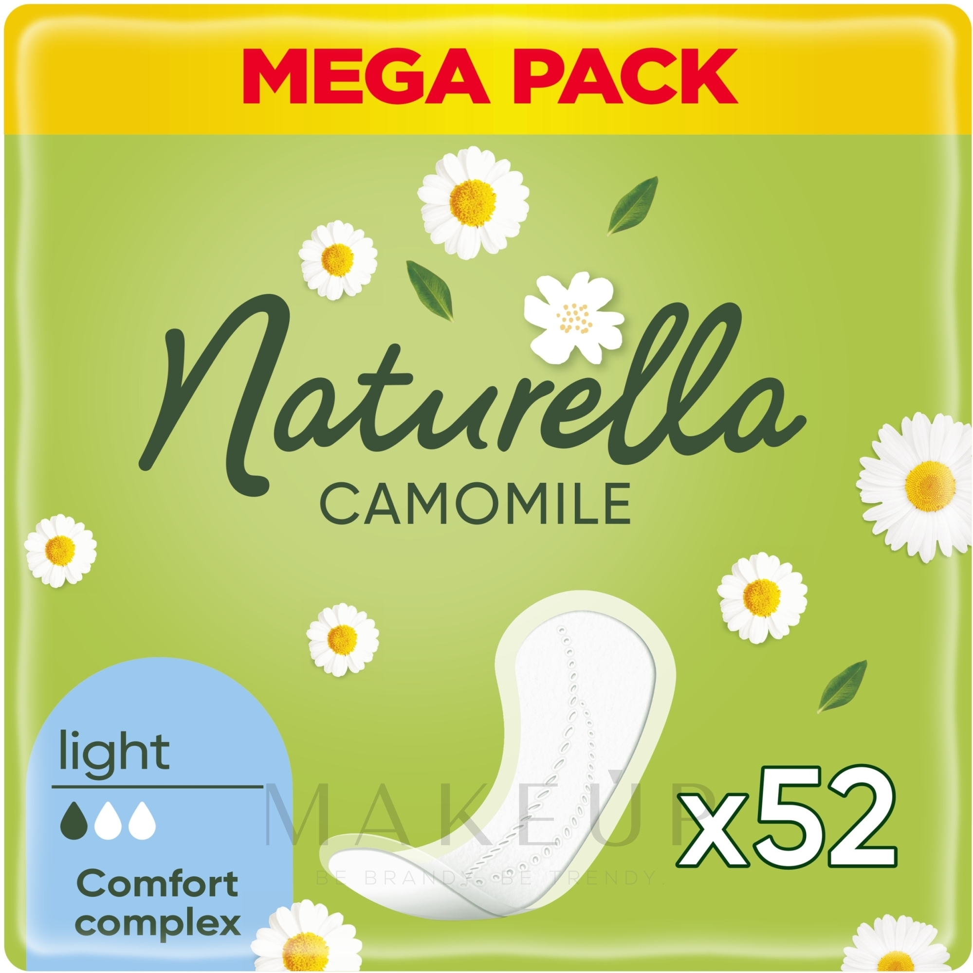 Slipeinlagen mit Kamille 52 St. - Naturella Camomile Light XXL Pack — Bild 52 St.
