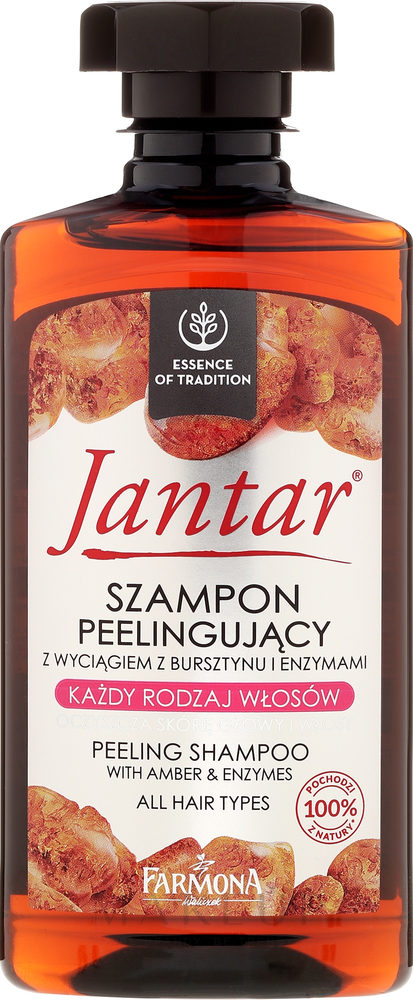 Peeling-Shampoo mit Bernsteinextrakt und Enzymen - Farmona Jantar Peeling Shampoo — Bild 330 ml