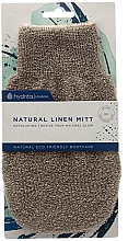 Spa-Handschuh aus Leinen MT04 23 cm grau - Hydrea London Natural Linen Spa Mitt — Bild N2