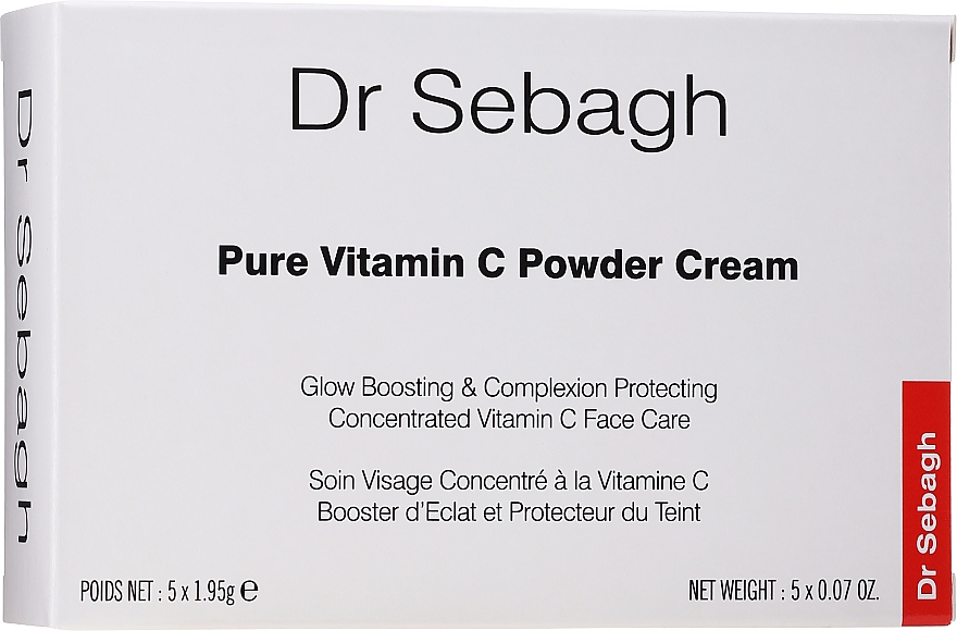 Basispflege für das Gesicht mit reinem stabilisiertem Vitamin C - Dr Sebagh Pure Vitamin C Powder Cream — Bild N3