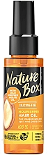 Düfte, Parfümerie und Kosmetik Nährendes und schützendes Haaröl mit kaltgepresstem Arganöl - Nature Box Argan Oil Nourishing Hair Oil