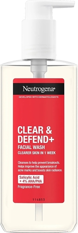 Waschgel für das Gesicht - Neutrogena Clear & Defend+ Facial Wash — Bild N1