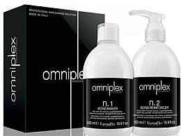 Düfte, Parfümerie und Kosmetik Pflegeset zur Verhinderung der Haarschädigung bei chemischen Behandlungen - FarmaVita Omniplex Salon Kit (Bond Maker 500ml + Bond Reinforcer 500ml)