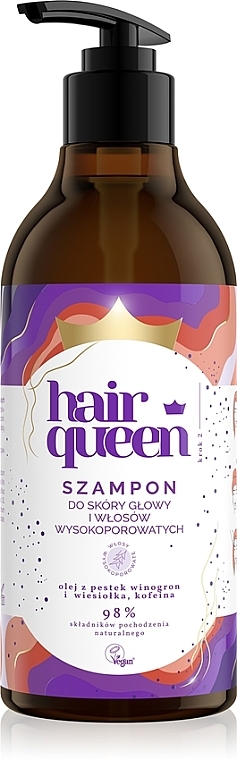Shampoo für Haare mit hoher Porosität - Hair Queen Shampoo — Bild N1