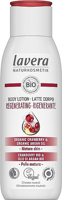 Körperlotion mit Argan und Cranberry - Lavera Cranberry & Argan Oil Regenerating Body Lotion — Bild N1