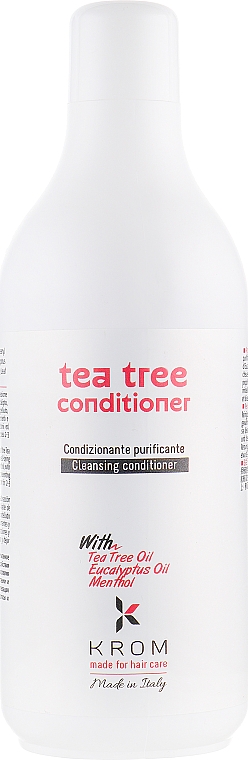 Reinigender Conditioner mit Teebaumöl, Eukalyptusöl und Menthol - Krom Tea Tree Conditioner — Bild N3