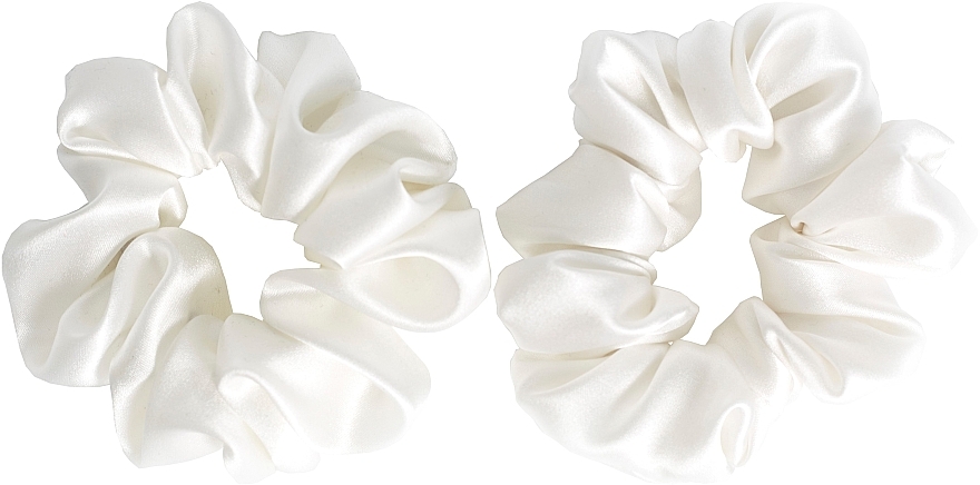 Scrunchie-Haargummi Größe M weiß - de Lure Scrunchie Set — Bild N1