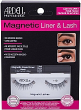 Düfte, Parfümerie und Kosmetik Set - Ardell Magnetic Lash & Liner Lash 110 (eye/liner/2.5g + lashes/2pc)