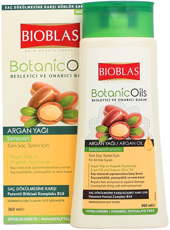 Shampoo gegen Haarausfall mit Arganöl - Bioblas Botanic Oils Argan Oil Shampoo — Bild N2