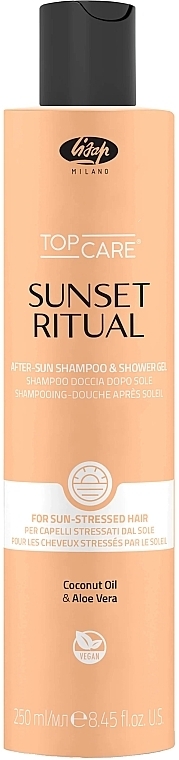 2in1-Shampoo und Duschgel nach dem Sonnenbad  - Lisap Top Care Sunset Ritual After-Sun Shampoo & Shower Gel  — Bild N1