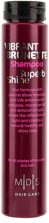 Shampoo mit marokkanischem Öl und Mandel - Mades Cosmetics Vibrant Brunette Superb Shine Shampoo — Bild N1