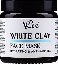 Feuchtigkeitsspendende Gesichtsmaske mit weißem Ton - VCee White Clay Face Mask Hidrating&Anti-Wrinkle — Bild N1