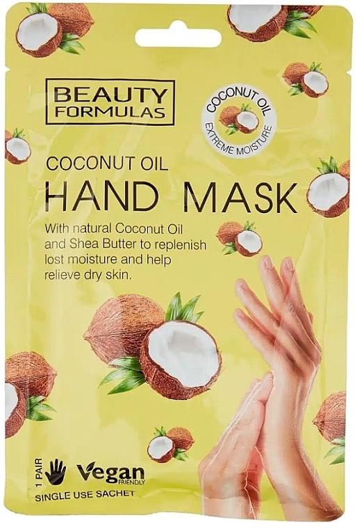 Handmaske mit Kokosöl - Beauty Formulas Coconut Oil Hand Mask — Bild N1