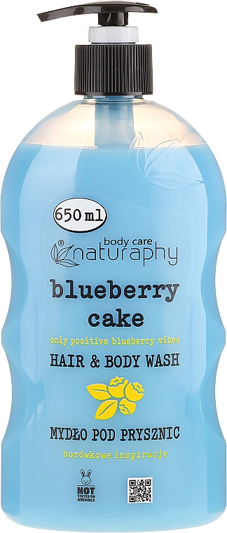 Duschgel für Haar und Körper Blaubeere & Aloe Vera - Naturaphy — Bild N1