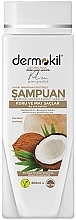 Düfte, Parfümerie und Kosmetik Natürliches Shampoo mit Kokosextrakt - Dermokil Vegan Coconut Extract Herbal Shampoo