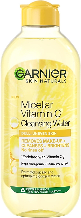 Mizellen Reinigungswasser mit Vitamin C - Garnier Skin Naturals Vitamin C Micellar Cleansing Water — Bild N1