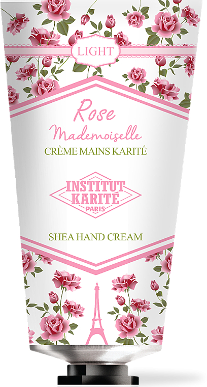 Feuchtigkeitsspendende Handcreme mit Sheabutter und Rosenduft - Institut Karite Rose Mademoiselle Light Shea Hand Cream — Bild N1