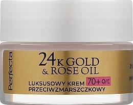 Anti-Falten-Gesichtscreme - Perfecta 24k Gold & Rose Oil Anti-Wrincle Cream 70+  — Bild N1