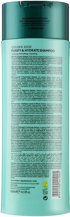 Shampoo für normales und fettiges Haar - Golden Purify & Hydrate Shampoo — Bild N2