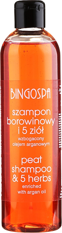Torf-Shampoo mit 5 Kräutern und Arganöl - BingoSpa Shampoo Mud And Herbs 5 — Bild N1