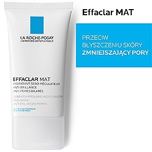 Mattierende und talgregulierende Gesichtscreme zur Porenverfeinerung - La Roche-Posay Effaclar MAT 40 ml — Foto N2