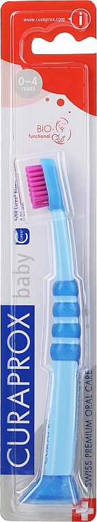 Kinderzahnbürste weich Curakid blau-rosa - Curaprox — Bild N1