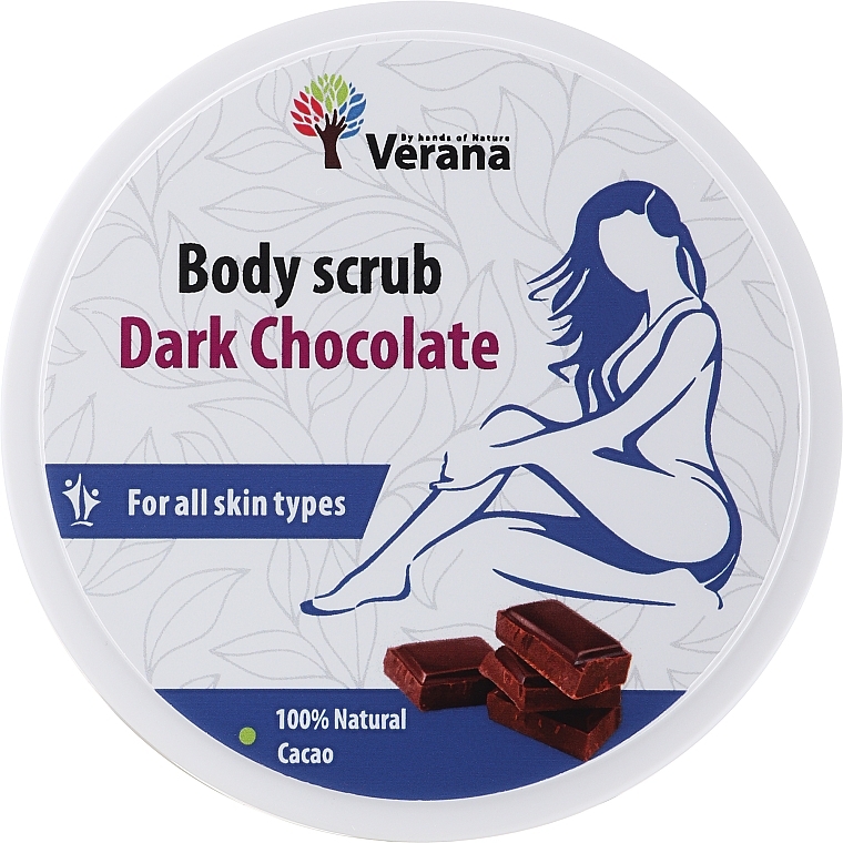 Körperpeeling Schwarze Schokolade - Verana Body Scrub Dark Chocolate — Bild N1
