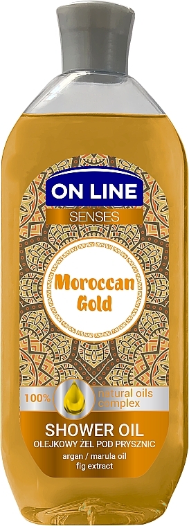 Duschöl mit Marula- und Arganöl - On Line Senses Shower Oil Moroccan Gold
