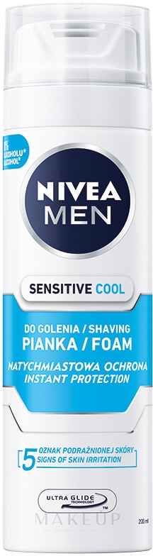 Kühlender Rasierschaum für empfindliche Haut - NIVEA MEN Shaving Foam — Bild 200 ml