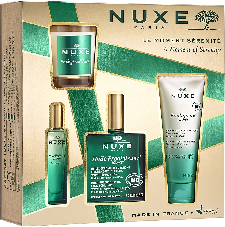 Nuxe Prodigieux Neroli - Duftset (Parfum /15 ml + Trockenöl /100 ml + Duschgel /100 ml + Duftkerze /70 g)  — Bild N3