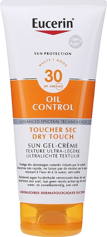 Sonnenschutzgel-Creme für empfindliche Haut SPF30 - Eucerin Sun Protection Sensitive Protect Sun Gel-Cream Dry Touch SPF 30 — Bild N1