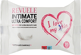 Feuchttücher für die Intimhygiene 20 St. - Revuele Intimate I Love My Skin Ultra-Comfort Wet Wipes — Bild N1