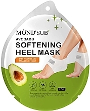 Düfte, Parfümerie und Kosmetik Beruhigende Fußmaske mit Avocado - Mond'Sub Avocado Softening Heel Mask 