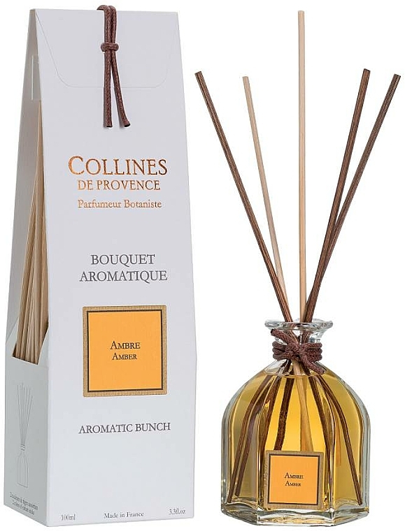 Aroma-Diffusor mit Duftstäbchen Bernstein - Collines de Provence Bouquet Aromatique Amber — Bild N1