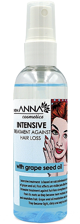Spray gegen Haarausfall mit Traubenkernöl - New Anna Cosmetics Intensive Treatment Against Hair Loss — Bild N1