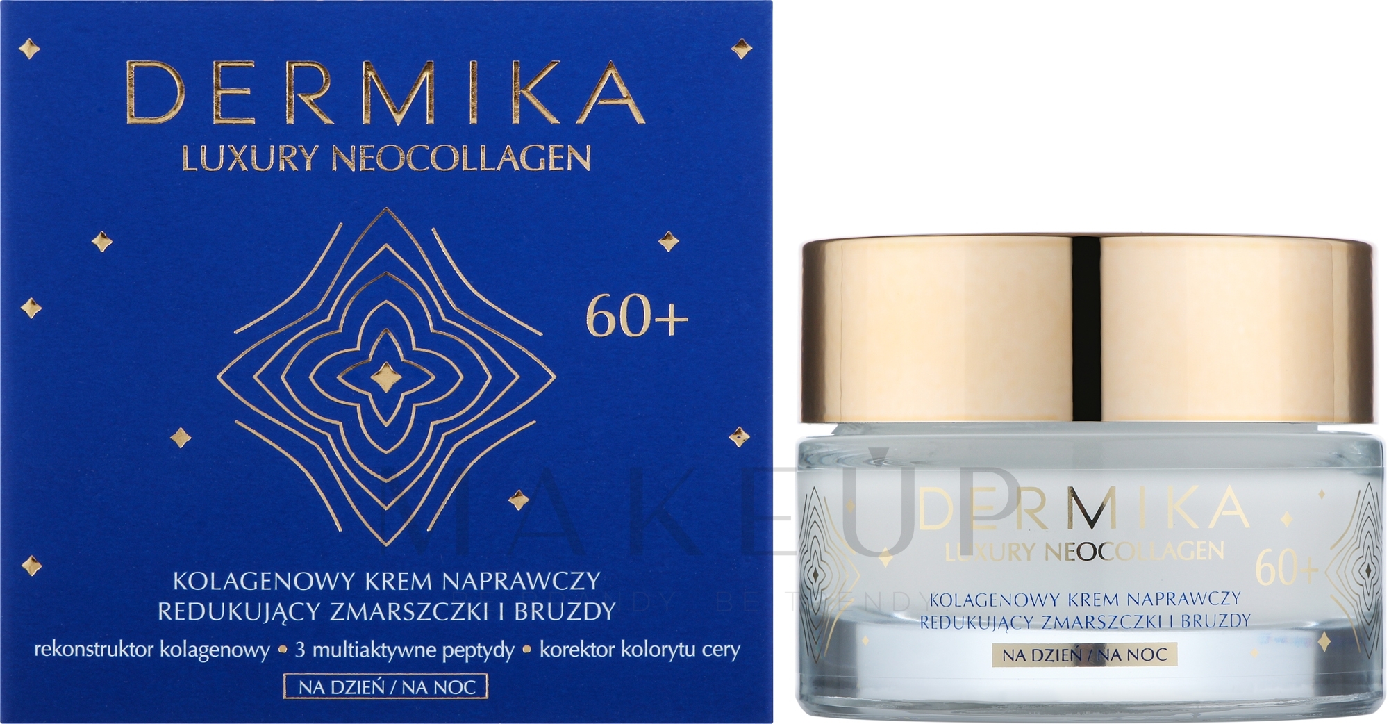 Revitalisierende Creme gegen Falten mit Kollagen - Dermika Luxury Neocollagen Day and Night Repair Cream 60+ — Bild 50 ml