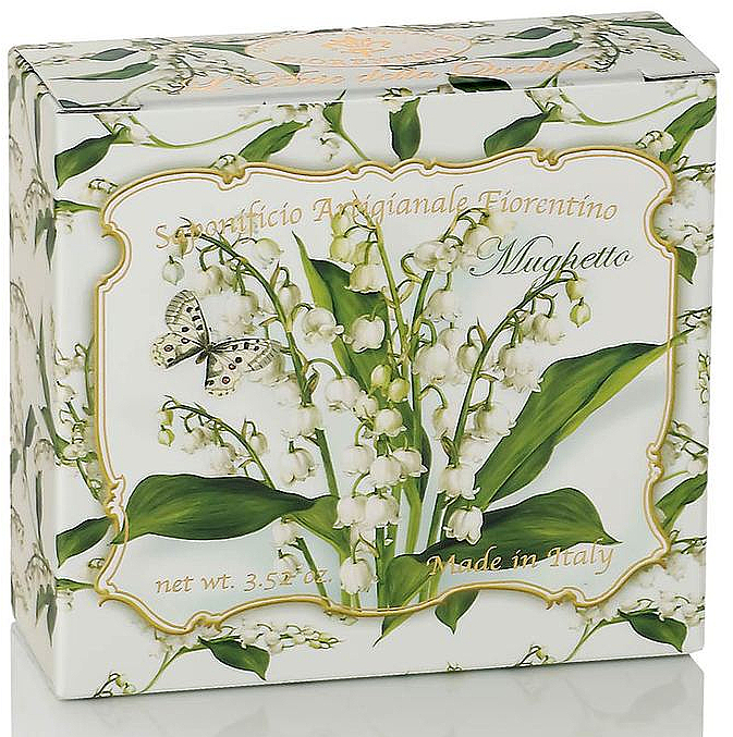 Naturseife Lily Of The Valley - Saponificio Artigianale Fiorentino Lily Of The Valley Soap Abbracci Floreali Collection — Bild N2