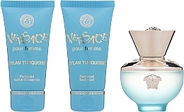 Versace Dylan Turquoise pour Femme - Duftset (Eau de Toilette 50ml + Körpergel 50ml + Duschgel 50ml) — Bild N2