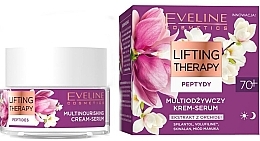 Düfte, Parfümerie und Kosmetik Multi-nährendes Creme-Serum für das Gesicht - Eveline Lifting Therapy Peptidy 70+
