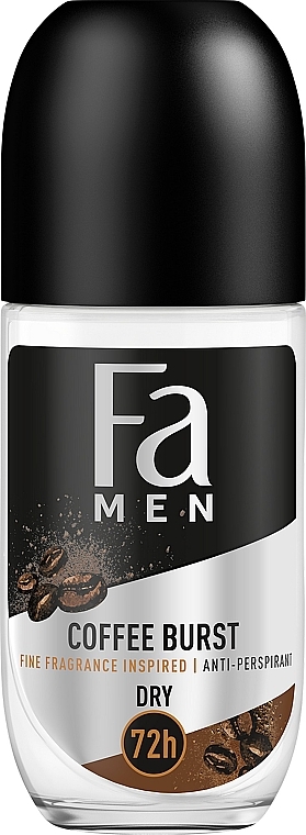 Deo Roll-on Antitranspirant Kaffeeexplosion - Fa Men Coffee Brust Anti-Perspirant 72H — Bild N1