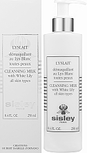Gesichtsreinigungsmilch zum Abschminken für trockene und empfindliche Haut mit weißer Lilie - Sisley Lyslait Cleansing Milk with White Lily  — Bild N2
