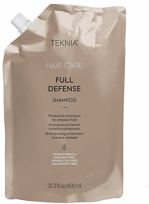 Shampoo für kompletten Haarschutz - Lakme Teknia Full Defense Shampoo (Doypack)  — Bild N1