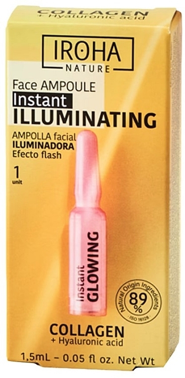 Aufhellende und energetisierende Ampulle - Iroha Nature Instant Glowing Face Ampoule — Bild N1