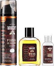 Düfte, Parfümerie und Kosmetik Rasierset - Bond Inspired By Whisky Tobacco & Cedar(ash/lot/100ml + foam/250ml + ash/balm/50ml)