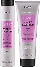 Haarpflegeset - Lakme Teknia Color Refresh Violet Lavender (Shampoo 300ml + Haarmaske 250ml) — Bild N2